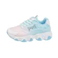 Breathable mesh chunky sneakers for women featuring a light blue and pink gradient - 36 / Blue