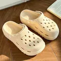 High-quality breathable beige EVA clogs with anti-slip soles for men and women indoor outdoor - 36-37 / Classic Clogs Style (7001) / Khaki