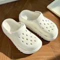 Classic white EVA clog sandals with anti-slip soles and breathable hole design for adults - 36-37 / Classic Clogs Style (7001) / White