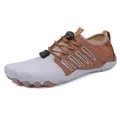Scarpe da acqua grigio e marrone ad asciugatura rapida con design a cinque dita per nuoto - 36 / Grigio