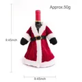 Funda para botella de vino de Papá Noel en terciopelo rojo para decoración navideña - Estilo Abrigo de Terciopelo Dorado Rojo