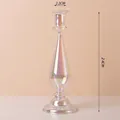 Élégant bougeoir et vase en verre iridescent pour décoration de mariage hauteur 24 cm - Style Larme Iridescente / Height 24cm