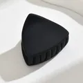 Matte black triangle hair claw clip for elegant women half-up hairstyles accessory - Triangle Style / Black