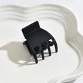 Durable matte black medium hair claw clip for women's half-up hairstyles and buns - Claw Clip / Black