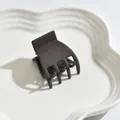 Elegant matte milk coffee brown hair claw clip for medium hair styling and half-up looks - Claw Clip / Dark Coffee