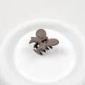 Elegant matte milk coffee butterfly hair claw clip for secure and stylish half-up styling - Butterfly Style / Dark Coffee