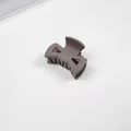 Classic medium matte coffee brown hair claw clip with bow design for elegant hairstyles - Bowtie / Dark Coffee