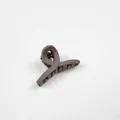 Elegant matte coffee brown hair claw clip with twisted loop design for stylish women - Long Streamers / 4.50cm / Dark Coffee