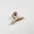 Elegant matte nude coffee hair claw clip for women's half-up hairstyles and daily wear - Long Streamers / 4.50cm / Khaki