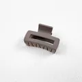 Classic medium matte milk coffee brown hair claw clip for elegant women's hairstyles - Cube / Dark Coffee