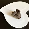 Elegant matte coffee-colored bow hair claw clip perfect for stylish half-up hair styling - Bow Tie / Dark Coffee