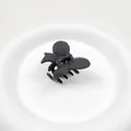 Elegant matte black butterfly hair claw clip for women, medium size stylish hair accessory - Butterfly Design / Black