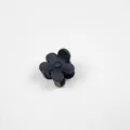 Elegant matte black frosted flower hair claw clip for women's daily hair styling - Flower / Black