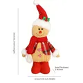 Lebkuchenmann Plüschpuppe Weihnachtsdekoration mit rotem Hut und Schal - Rote Mütze Lebkuchenmann