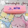 Rosa Butter-Stick Slow Rebound Squishy Spielzeug zum Stressabbau - 14cm Erdbeer-Butterstange (Rosa)
