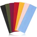 Set of multi-colored cotton sports headbands for running and fitness sweat absorption - 7-Piece Set-3 / 7-Color Set