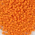 Perles de rocaille en verre orange massif de 4mm pour la fabrication de bijoux DIY - 06 / 30g (environ 450 pcs)