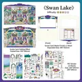Swan Lake theme miniature scenery DIY sticker set with folding card and 3 PET sheets - Swan Lake (Today's Business Vol. 53)