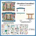 Infeel.Me micro-scene DIY sticker set with traditional Chinese opera theme components - Concubine Intoxicated (Today's Business Vol. 53)