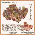 Creative DIY miniature scene sticker set Survivor Base theme with PET sheets and background card - Survivor Base (Today's Business Vol. 61)