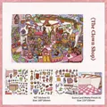 Clown Shop miniature DIY sticker set including 3 PET sheets and a matte scene card - Clown Shop (Today's Business Vol. 61)