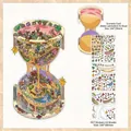 Creative Hourglass Town miniature scenery PET sticker set with matte background card - Hourglass City (Today's Business Vol. 61)