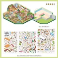Exotic Pet Store DIY miniature scene sticker set with PET sheets and background card. - Exotic Pet Shop (Today's Business Vol. 58) / 1 Scene Card + 3 Stickers