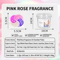 Multi-effect laundry pods in a 100-count tub with pink rose fragrance - Upgraded 4-Cavity (Rose Scent) / 12g/Pod (100 Pods/Tub)