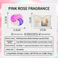 4-chamber laundry detergent beads in pink rose fragrance with 30 pods per tub 430g - Upgraded 4-Cavity (Rose Scent) / 12g/Pod (30 Pods/Tub)
