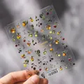 Transparente Folie mit 3D-geprägten Früchten und botanischen Motiven für Nailart-Sticker - Vintage Frucht Josie's Garten Serie (TS-292)