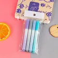 Set van vier markeerstiften met kleurverloop in zachte pasteltinten - Taro Soesje / 4 Stuks/Zak