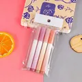 Set van 4 pastelkleurige markeerstiften met kleurverloop in zachte kleuren voor oogzorg - Perzikcrème / 4 Stuks/Zak