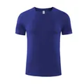 Breathable royal blue quick-dry sports T-shirt for men running and fitness sessions - Navy Blue