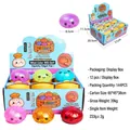 Cute colorful glitter bun squishy stress relief toy with steamer case and display box - Pectin Gold Powder Bun Style / 8.5cm Single Piece (with Steamer)