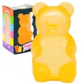 Κίτρινο ημιδιαφανές αρκουδάκι gummy squishy παιχνίδι για ανακούφιση από το άγχος - Αρκούδα Καραμέλα - Πορτοκαλί / Χρωματιστό Kutí