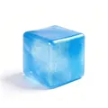 Τετράγωνο μπλε γκλίτερ squishy παιχνίδι κύβος για ανακούφιση από το άγχος - Τετράγωνο squishy μαλτόζης με γκλίτερ 5,5 cm - Μπλε