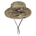 Outdoor Multicam Taktischer Boonie Hut mit verstellbarem Kinnriemen zum Angeln - 1. Gen Boonie Hut / CP-Tarnung