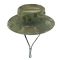Professioneller taktischer Camouflage-Boonie-Hut für Outdoor-Angeln und Sonnenschutz - Hut der 1. Generation / Grüne Ruinen Camo