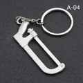 Duurzame miniatuur gepolijste metalen beugelzaag sleutelhanger met SKU-nummer A-04 - Metaalzaag (A-04)