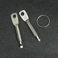 Tragbares Mini-Schraubendreher-Schlüsselanhänger-Set mit Schlitz- und Kreuzschlitzspitze - Schraubendreher Zweiteiliges Set / Silber
