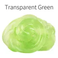 Vibrant transparent green DIY crystal slime putty for stress relief with clear texture - Transparent Green