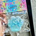 Blue cat paw squishy toy with interior glitter and sequins for stress relief and fun - Sea Salt Cat Paw / 7cm Size / Sky Blue