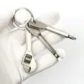 Mini-Multitool-Schlüsselanhänger aus Edelstahl mit Schraubendreher - Schraubendreher Dreiteiliges Set