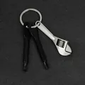 Tragbares Mini-Werkzeug-Schlüsselanhänger-Set mit Schraubendreher, 41g - Black screwdriver three-piece set