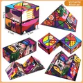 Cubo mágico infinito plegable magnético 3D con patrones de arte abstracto - Estilo Abstracto / Grande en Caja