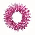 Anillo de masaje de acupresión de metal rosa para aliviar el estrés y el bienestar - Rosa