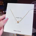 Schicke vergoldete Titanstahlkette mit Zylinderanhänger im eleganten koreanischen Stil - Hohlzylinder-Stil (X048) / 18K-Gold / Gold