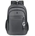 Grey Oxford cloth large capacity backpack for school travel and business commuters - 32*18*47cm / Gray