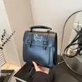 Zaino nero vintage in stile Cambridge con toppa ricamata a forma di cane cartone - Stile Cane Cartone Animato (187067) / Nero