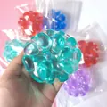 Jouet anti-stress Mochi bleu sarcelle transparent, balle à presser souple pour relaxation DIY - Balle Fidget Pierre Précieuse Vert